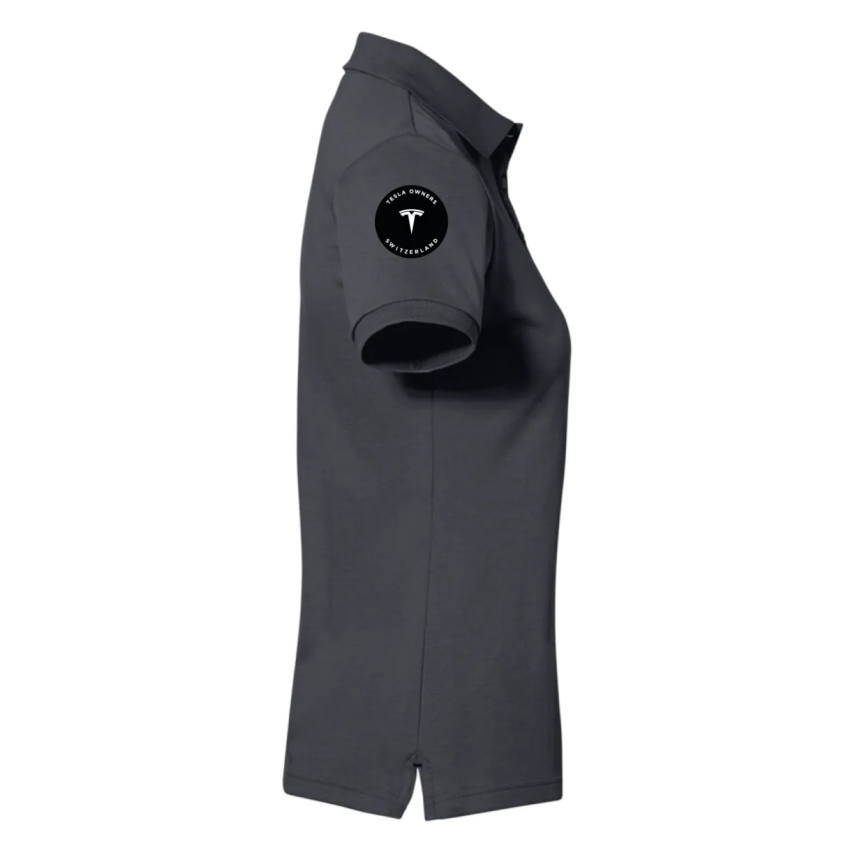 TOS Damen Poloshirt karbongrau