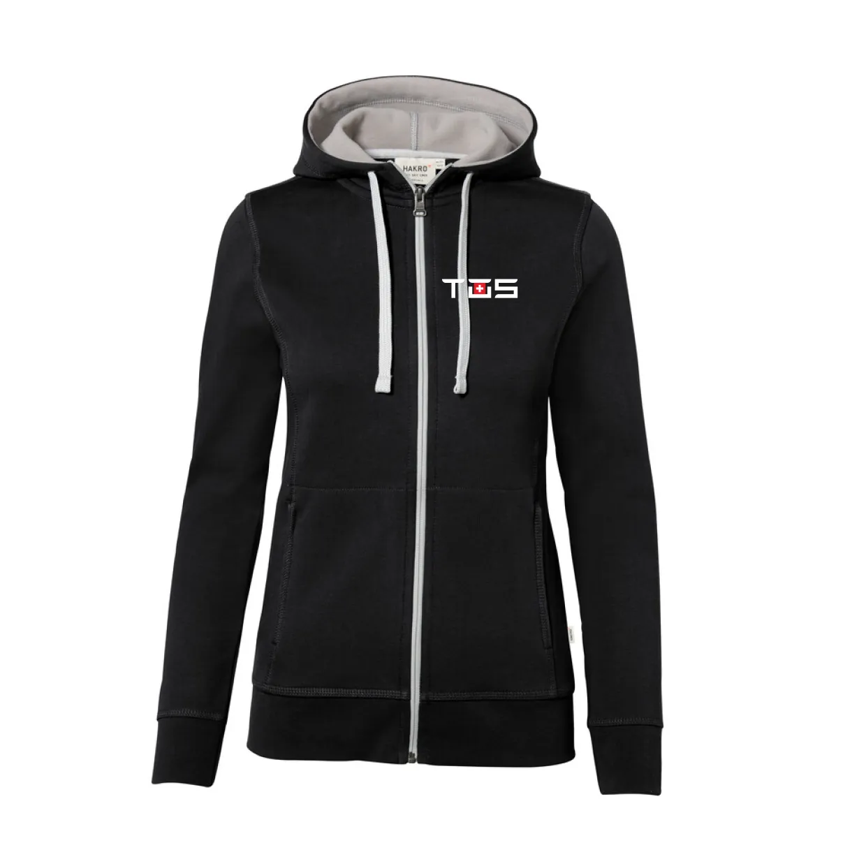 TOS Damen Kapuzenjacke schwarz