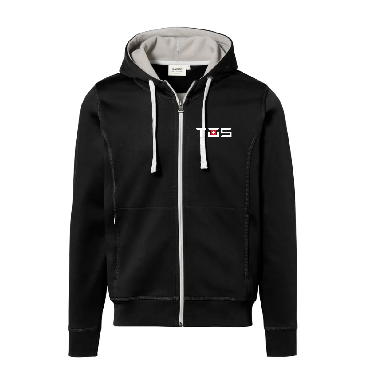 TOS Herren Kapuzenjacke schwarz