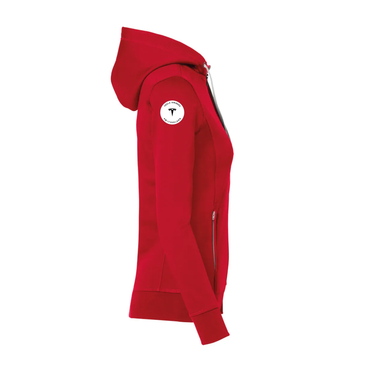 TOS Damen Kapuzenjacke rot