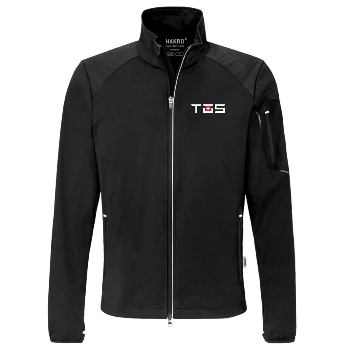 TOS Herren Lightsoftshelljacke schwarz