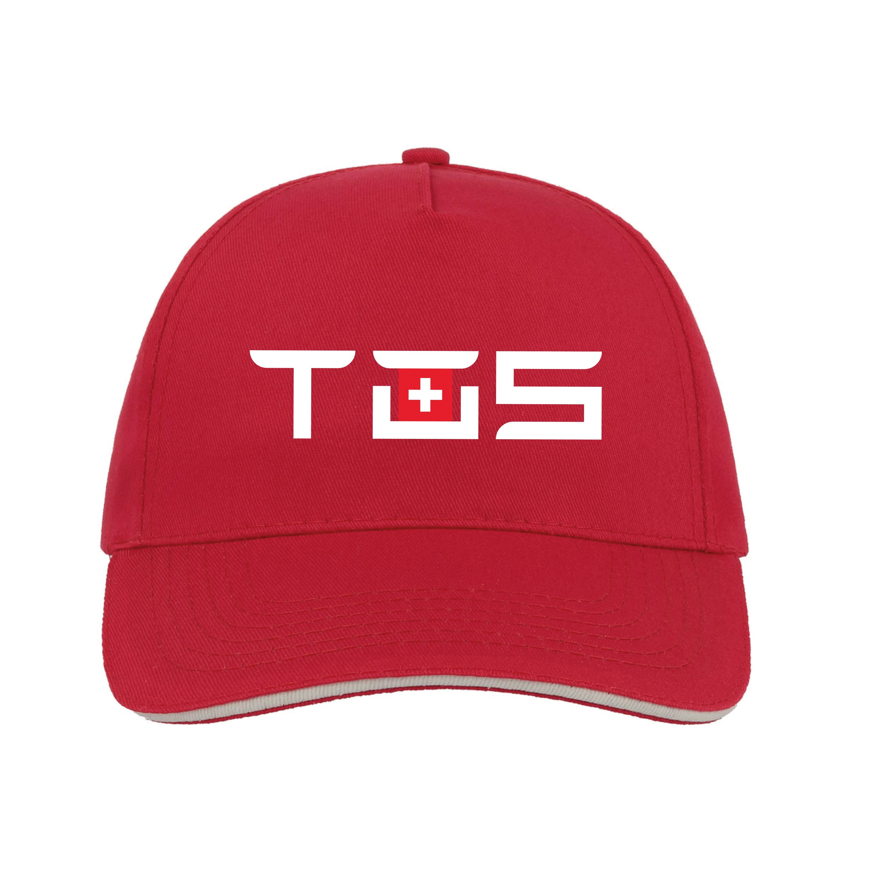 TOS 5 Panel Light CAP Rot/Weiss